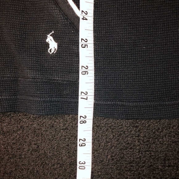 Polo Ralph Lauren. Sleepwear Hoodie. Waffle Knit. Size 2XL. Dark Navy Blue Color - Picture 9 of 14